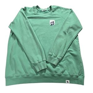 Peloton Large Women’s Mint Crewneck Sweatshirt with Chest Logo and Back Peloton
